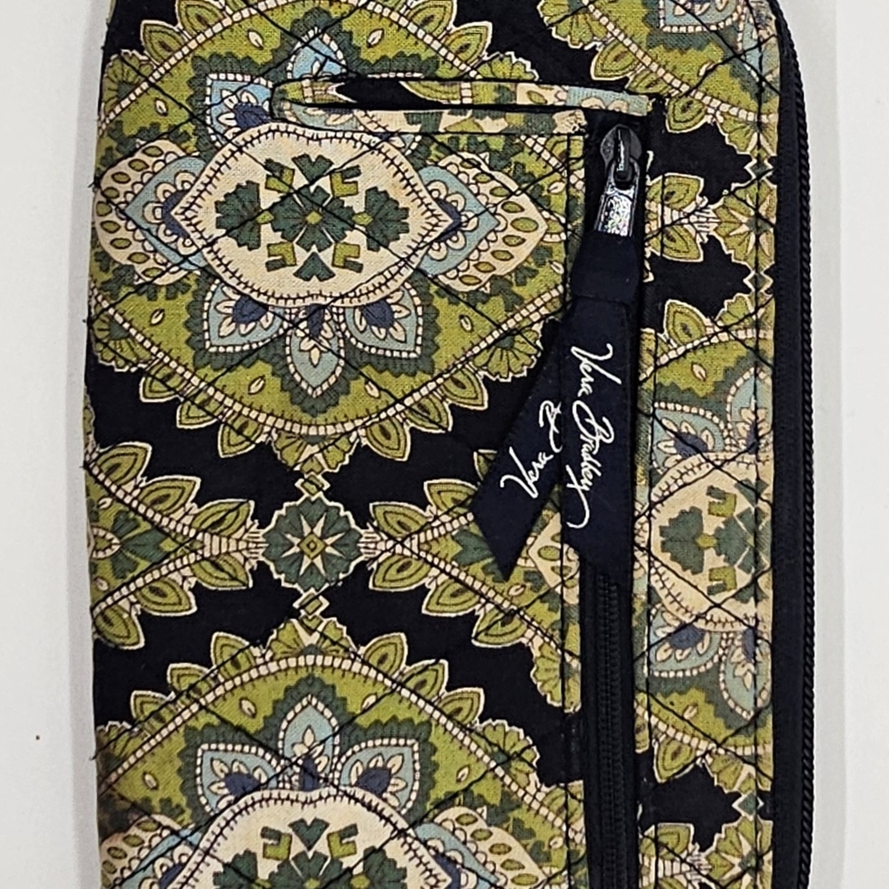 Vera Bradley Green and Black Patterned Wallet